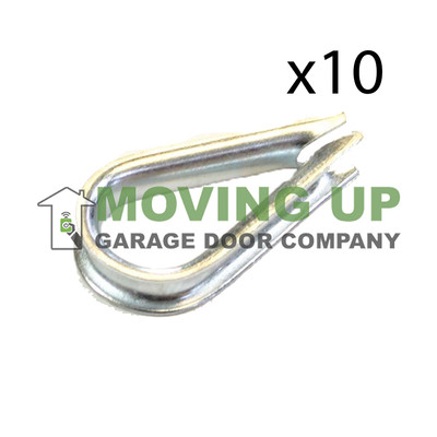 Tear Drop Cable Thimbles 3/16'' Lot of 10 Aircraft Cable