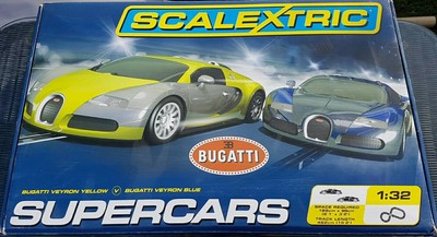 scalextric bugatti supercars set