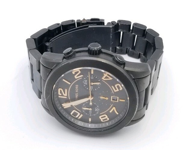 Michael Kors MK8330 Mens Black Stainless Steel Chronograph  display picture 3