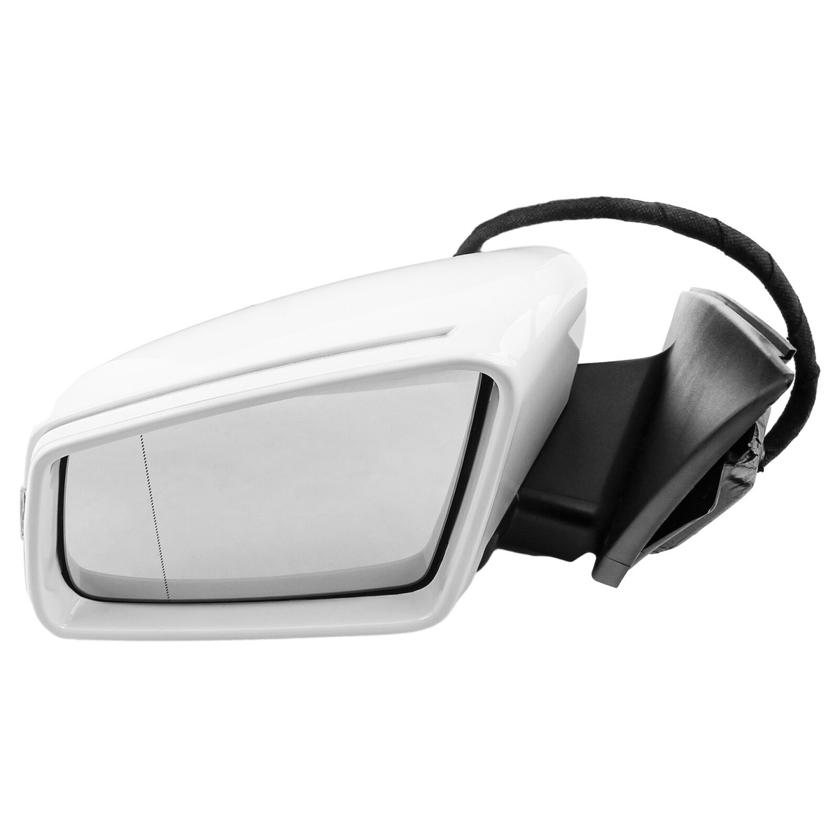 White Left Driver Side Mirror 2048103176 For 10-14 Mercedes-Benz  