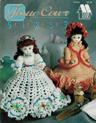NEW TISSUE COVER GIRLS 5 DRESS DESIGNS ANNIE'S ATTIC CROCHET