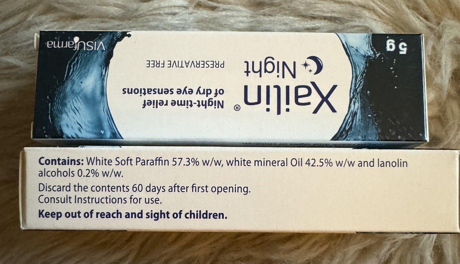 Xailin Night Dry Eye Ointment lubricating Overnight Use PF 2 x 5g eBay