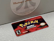 Pokemon Ruby Version (Nintendo Gameboy Advance) Replacement Label