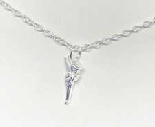 Disney Parks Collection Jewelry STERLING Silver Necklace Tinker Bell New