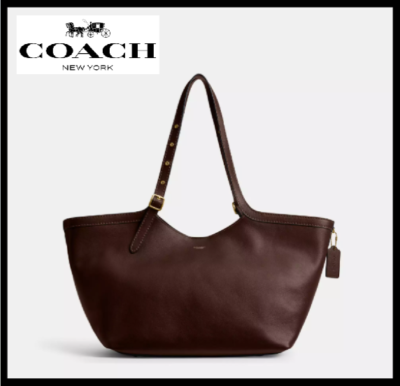 COACH CAM00 Gramercy Tote Bag Maple Dark brown Outlet NEW | eBay
