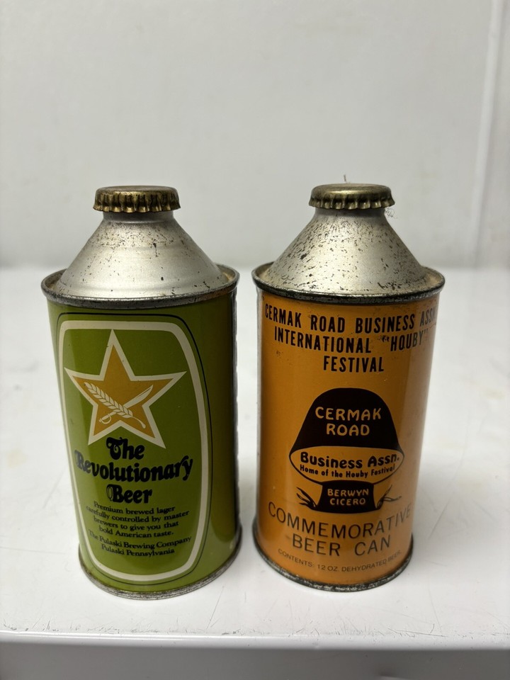 General Pulaski And Cermak Road Novelty Cone Top Beer Can eBay
