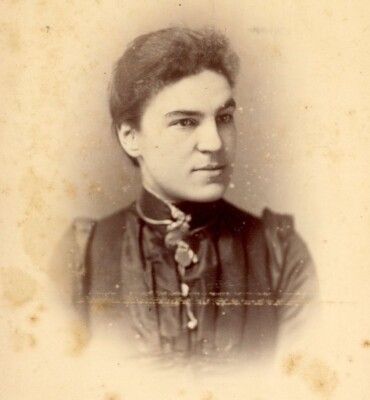 Antique Cabinet Card Photograph Victorian Lady Debenham & Co Clifford St York #9