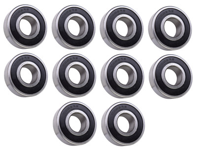(10 Each) 6203-2RS, 6203LLU, 203PP Sealed Radial Ball Bearing 17X40X12 SpinCo