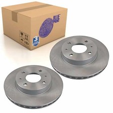 Pair of Front Brake Disc Fits Nissan 100NX AD Cubic Sunny Blue Print ADN14328