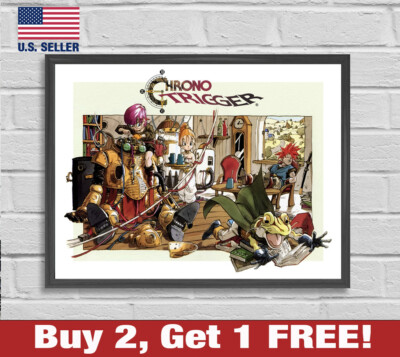 Chrono Trigger Poster 18'' x 24'' Print Anime 90s Wall Art Retro Decor 4