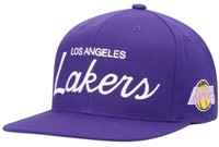 Mitchell & Ness La Lakes Vintage Script Purple Hwc Snapback Cap Kappe Basecap