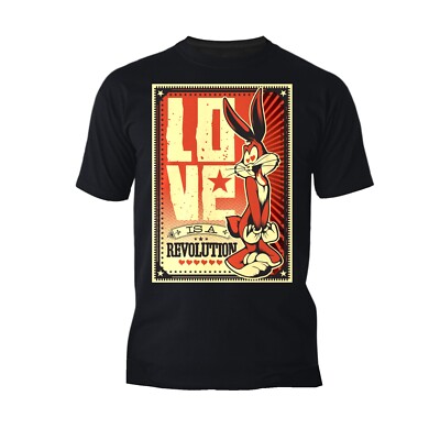 Looney Tunes Bugs Bunny Splash Love Revolution Official Herren T-Shirt