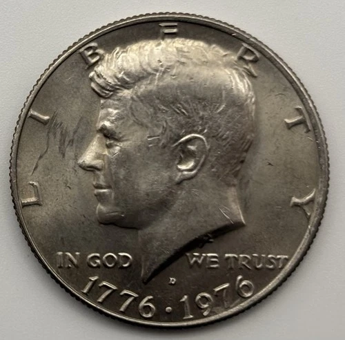 1976 D Kennedy Half Dollar - Circulated 50¢ - AU-UNC