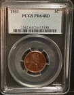 1951 PROOF LINCOLN WHEAT CENT PCGS PR64RD