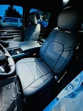 Clazzio Leather Black Custom Seat Covers For 2019-2026 Ram 2500 3500 Crew Cab