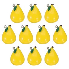 10Pcs Resin Pear Charms, Cute Fruit Charms Food Fruit Beads