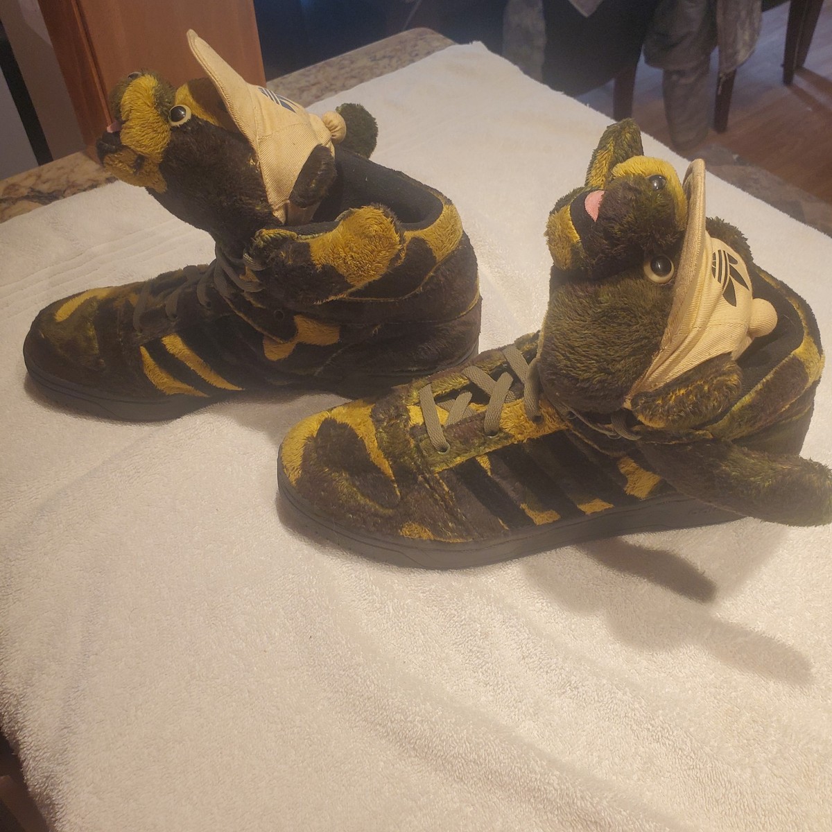 Adidas Jeremy Scott Camo Bear 10.5 | eBay