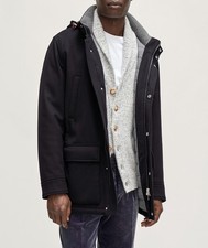 Brunello Cucinelli 100 Cashmere Hooded Jacket - 2XL - Blue - 6595 Retail