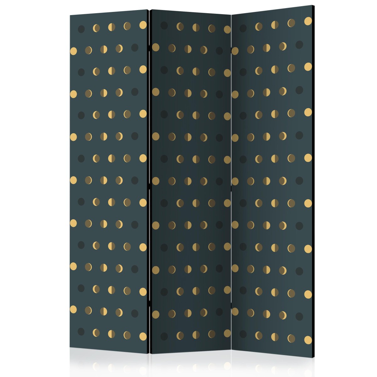 Paravent 3 volets Dots 135x172cm brise vue interieur et claustra mobile bois
