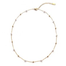 Pearl Necklaces for Women, Dainty Small Pearl Necklace Simple Choker Bead Nec...