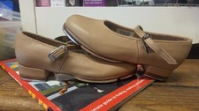 Bloch Youth SIZ 11.5 Tap Dance Shoes Beige/Tan Leather