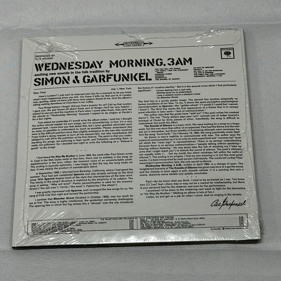 SIMON & GARFUNKEL "Wednesday Morning,3 am" 2001 (SONY) CD NIP New Foto 3 de 4