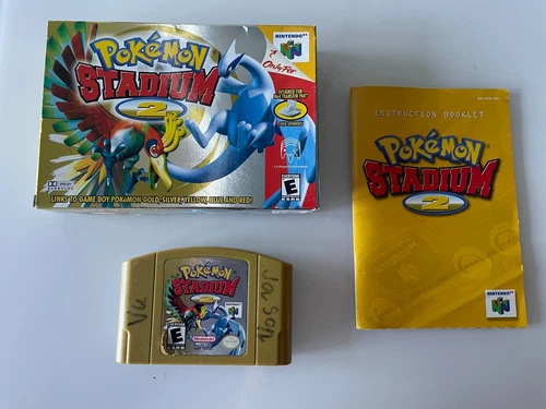 Pokemon Stadium 2 (Nintendo 64, 2001) Box + Manual + Game, Original Owner
