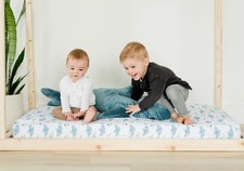 Addison Belle 100 Organic Cotton Percale Fitted Crib Sheet LIMITED STOCK