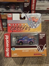 Auto World Thunderjet 1941 Willys Gasser Gassers HO Slot Car Blue Red White New