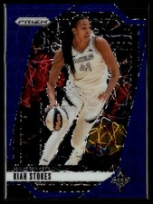 2024 Panini Prizm WNBA #122 Kiah Stokes Blue Velocity Prizms