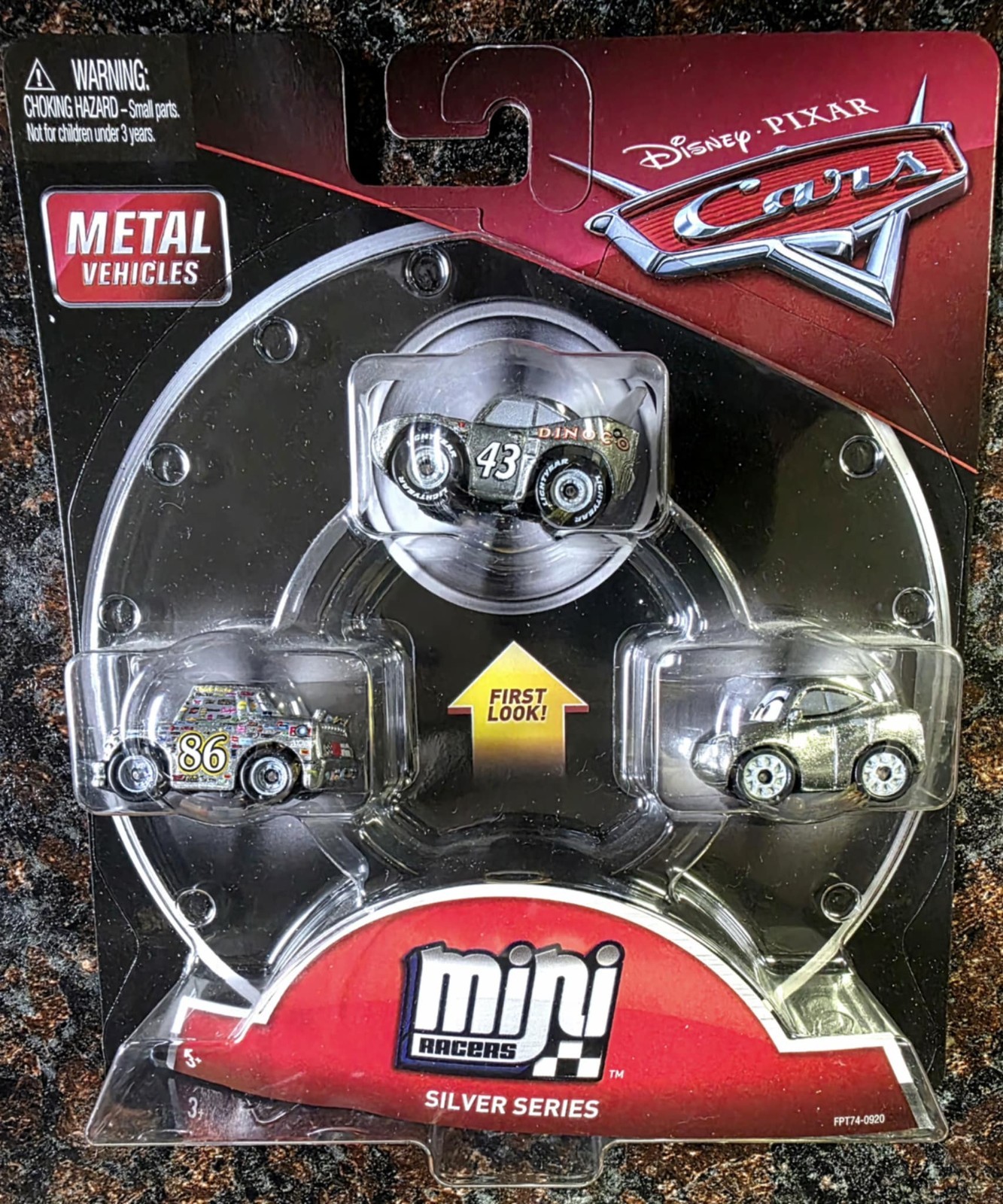 Disney Pixar Cars Mini Racers SILVER SERIES 3 PACK - NEW | eBay