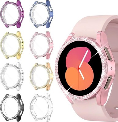 8Pack Soft TPU Case for Galaxy Watch 4 & 5 40mm Bling Rhinestones Bumper