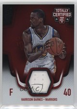 2015 Panini Totally Certified Materials Red 40/199 Harrison Barnes #TCM-HB 5n1