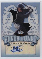 2021 Leaf Valiant Honor Guard Platinum Blue /35 William Bergolla Auto 8d2