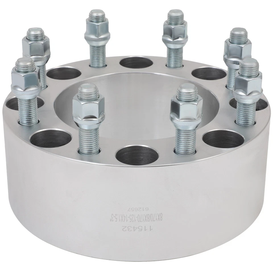 4 Pcs 14x1.5 Wheel Spacers 3" 8x170 For 2003-2025 Ford F-250 F-350 Super Duty Foto 2 de 4
