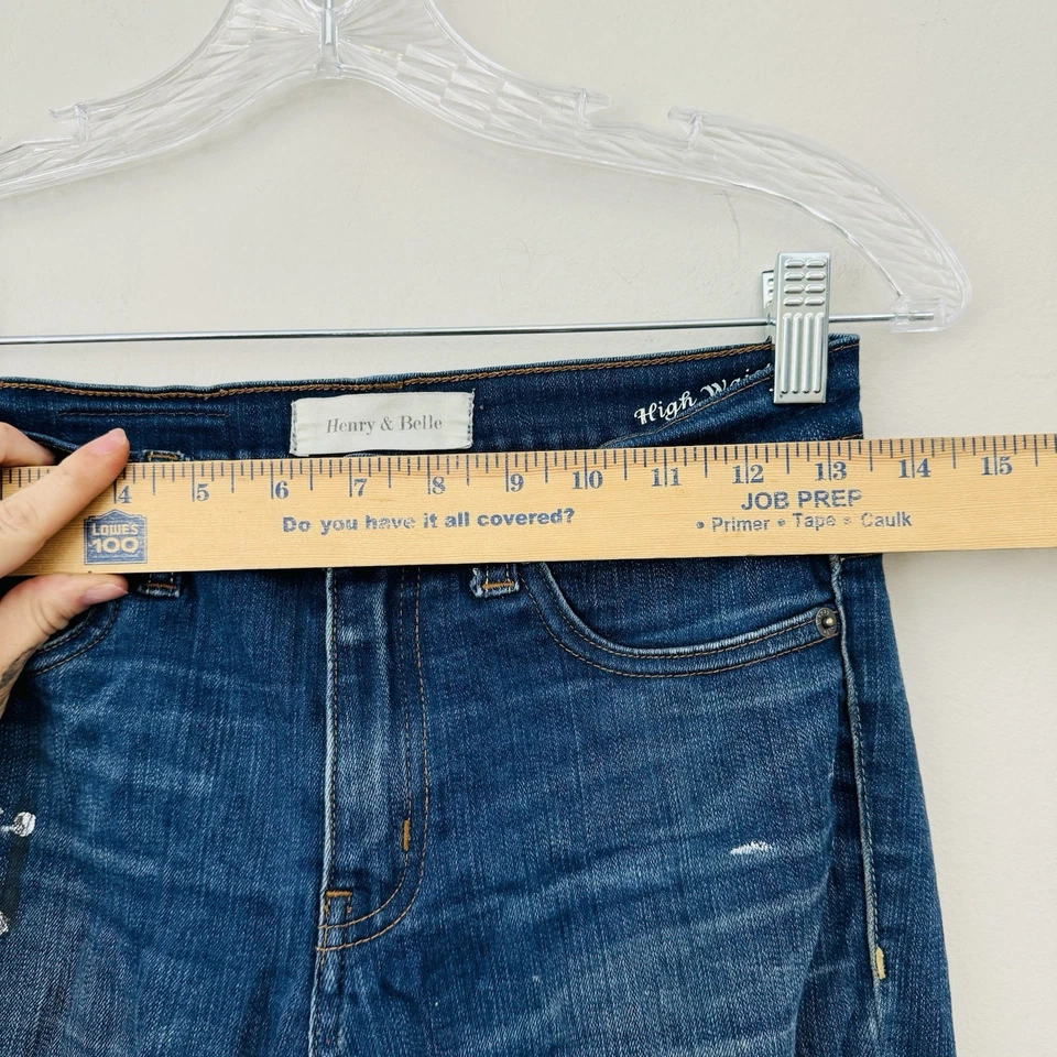 Henry & Belle Cintura Alta Súper Delgado Med/Lavado Oscuro Mujer’s 26 Foto 4 de 4