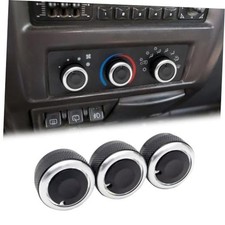 Stylish AC Knobs Compatible with Jeep Wrangler Accessories, 3PCS A/C 1999-2006