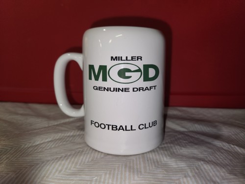 Miller MGD Genuine Draft football club stein mug 1993 Green Bay packers schedule