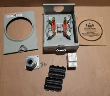 Milbank U125 Meter Socket Enclosure 125 Amp 3 Wire 600 VAC w/SE Hub/Clamp/Crimps