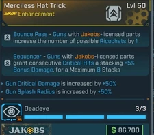 Borderlands 4 Legendary Enhancement Merciless Hat Trick PS5/Xbox/ PC