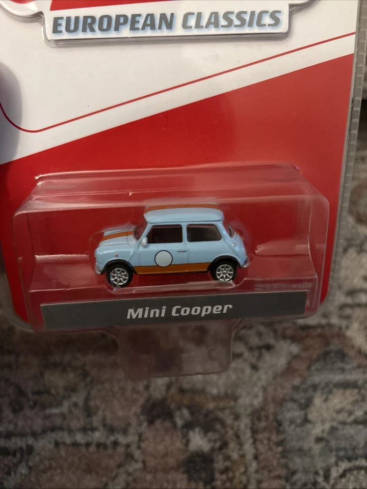 Schuco European Classics 1/64 Mini Cooper Gulf - Azul y Naranja Mijo 1:64 Foto 3 de 4