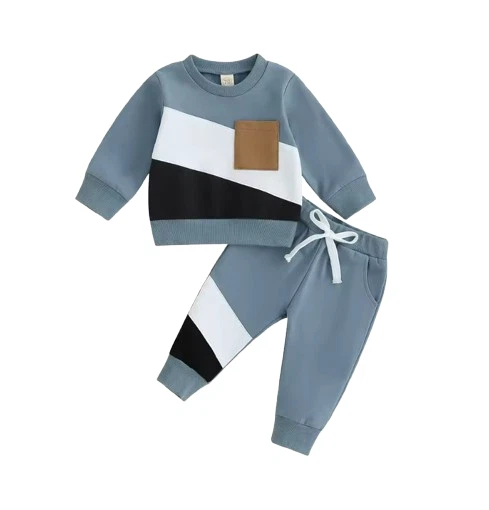 Baby Boy Blue Black Clothes Winter Outfits Long Sleeve Contrast Color Pullover
Opens in a new window