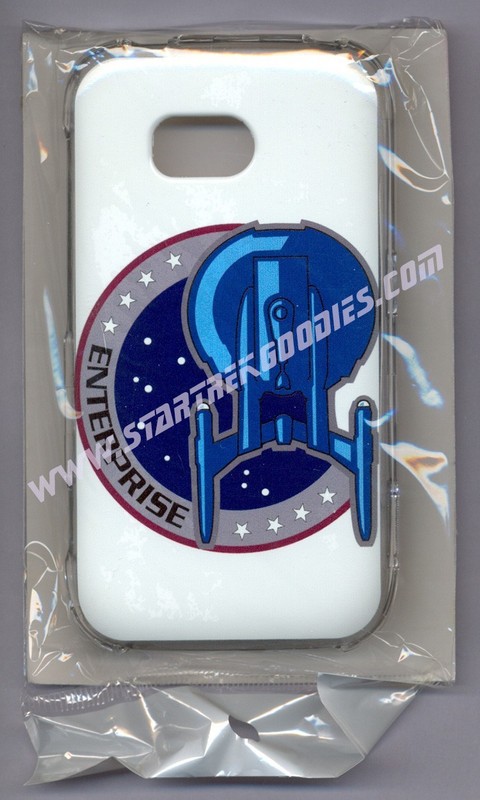 2013 Custom PHONE CASE Star Trek: Enterprise LARGE PATCH LOGO on White SEALED!