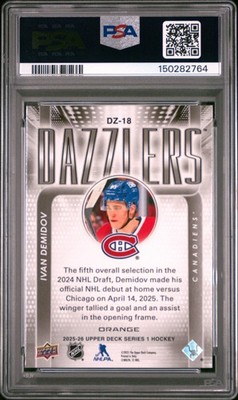 2025-26 Upper Deck Series 1 - Dazzlers Ivan Demidov #DZ-18 Orange
