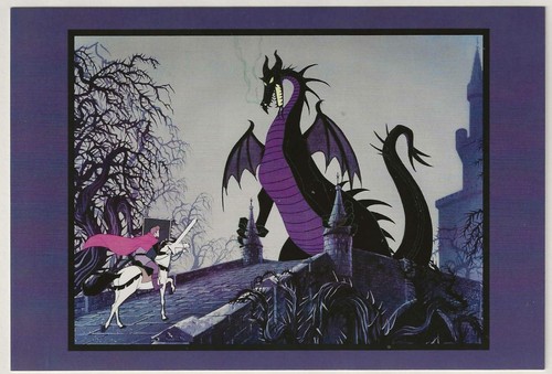Disney Sleeping Beauty Dragon Post Card