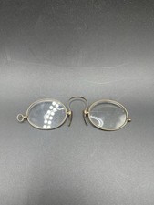 Antique Pince Nez Eyeglasses Spring C Bridge Nose Glasses Victorian