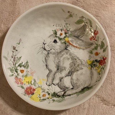 Certified International Susan Winget Sweet Bunny Ceramic 13'' Serving Bowl Easter