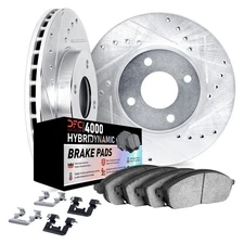 For Ford Aspire 94-97 Brake Kit DFC Drilled & Slotted Front Brake Kit w 4000