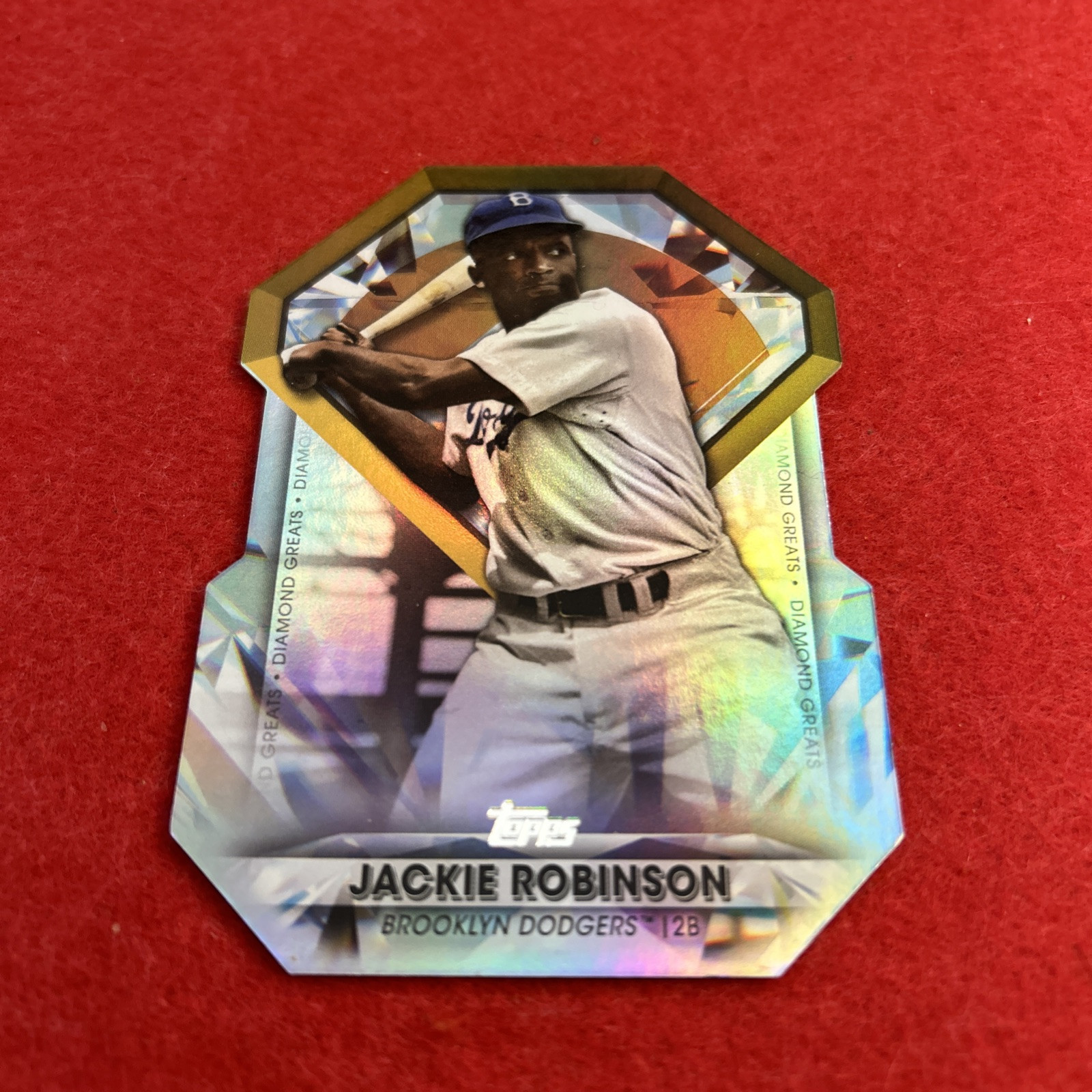 2022 Topps Series 2 Jackie Robinson Diamond Greats Die-Cut Insert #DGDC-30