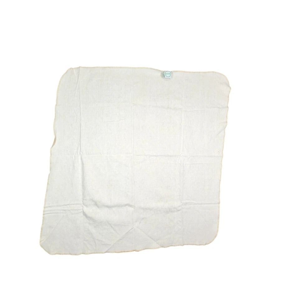 Lote de 2 mantas de recepción vintage de franela de algodón para bebé Circo amarillo tostado Foto 4 de 4